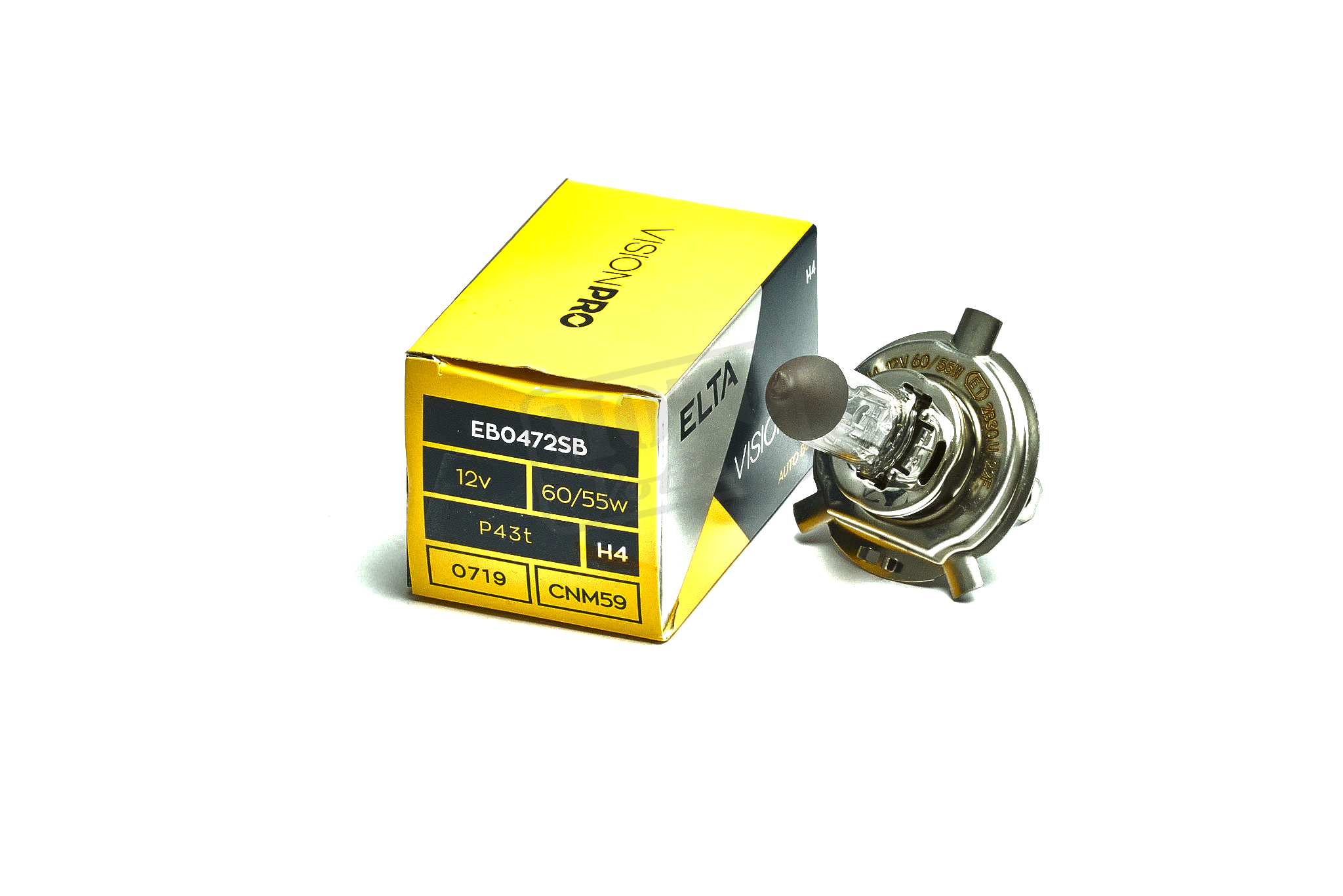 Žárovka ELTA H4 12V 60/55W P43t