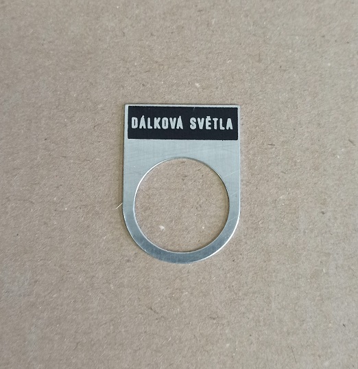 Štítek AL - dálková světla