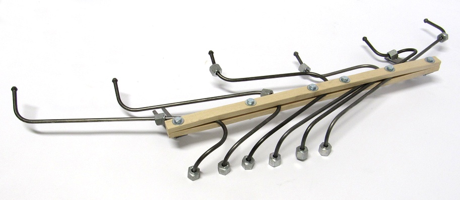 Sada vstřikovacích trubek LIAZ - motor M1.2 "C" - dřevěná lišta