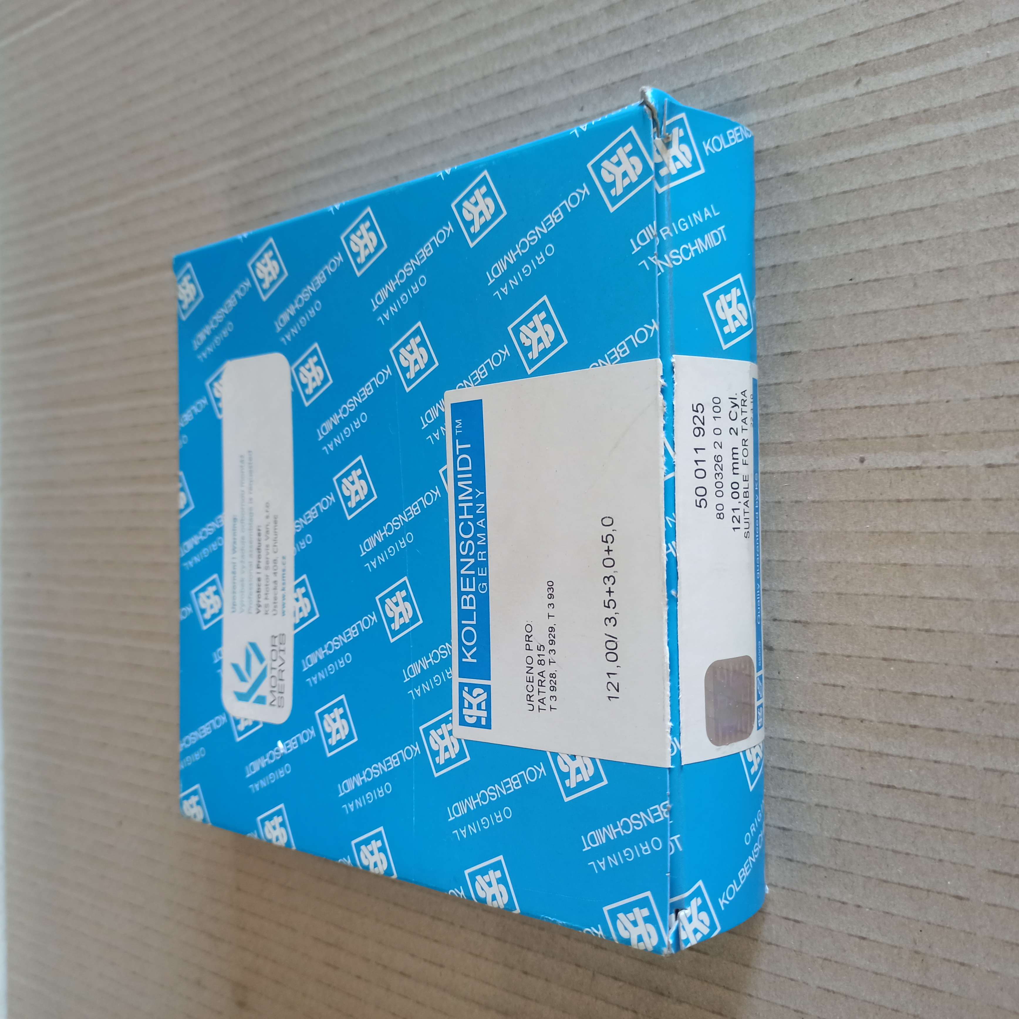 Sada pístních kroužků T815 - 2.výbrus - pr. 121,00mm - KOLBENSCHMIDT