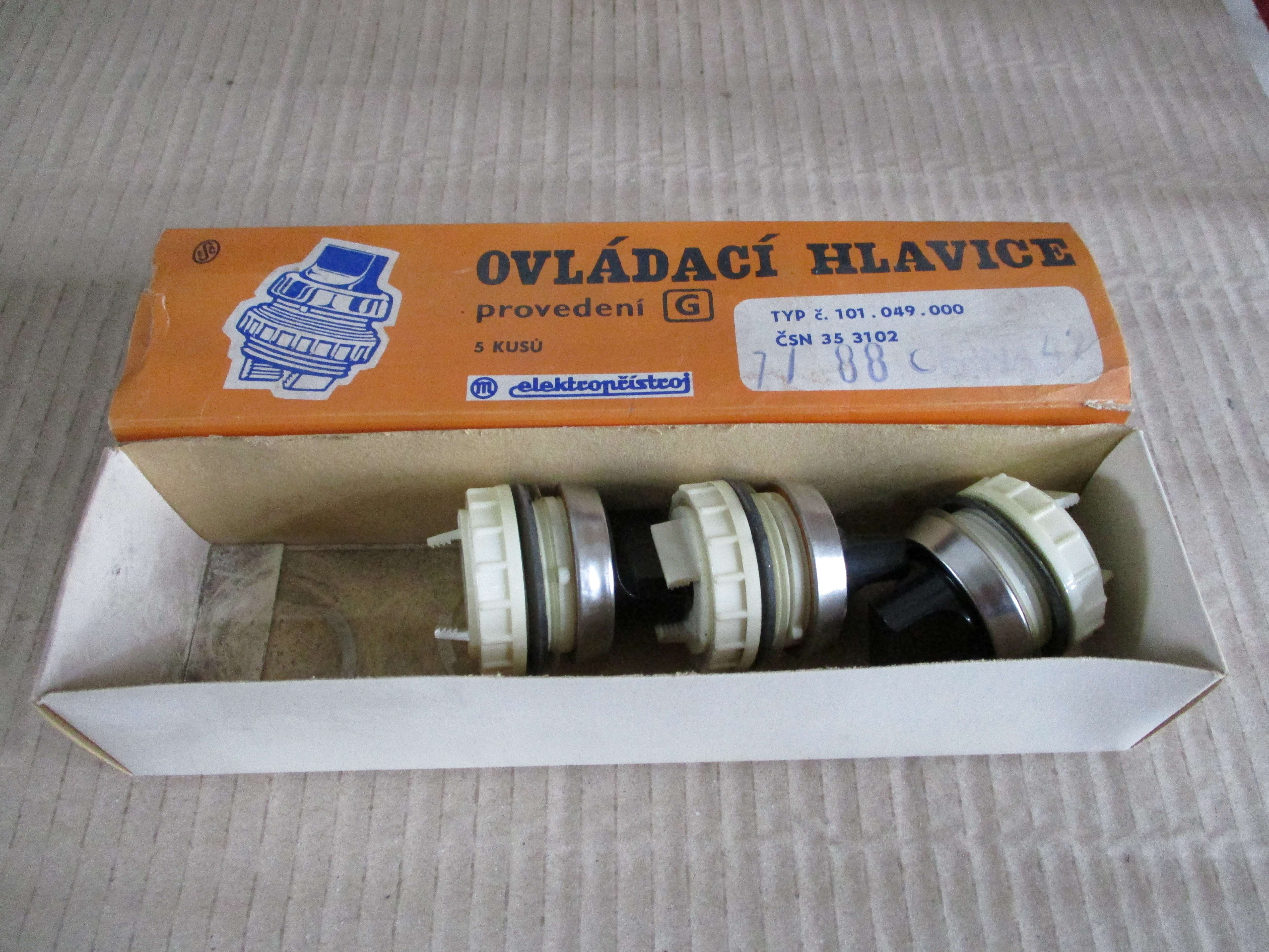 Ovládací hlavice T6G - černá, otočná, 2 polohy