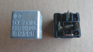 Relé BOSCH 24V  2x10A