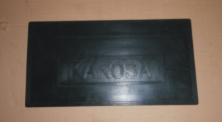 Zástěra pryžová zadní KAROSA - 570x300x5mm