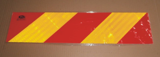 Tabulka reflexní auto šrafovaná - pár ( 565x132mm )