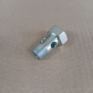 Šroub průtokový M18x1,5 Zn