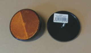 Odrazka oranžová pr. 80mm - šroub