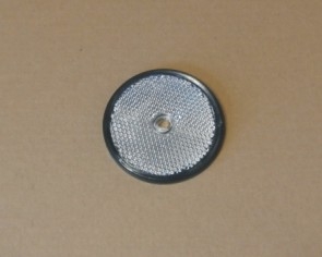 Odrazka bílá pr. 60mm - díra