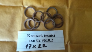 Kroužek těsnící 17x22