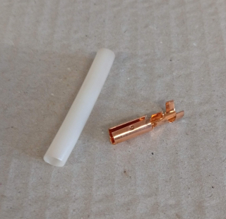 Dutinka měděná s plast. krytem - prům. 5mm