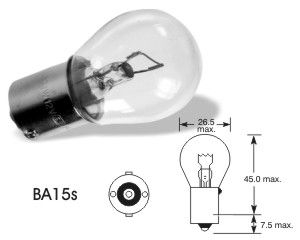 Žárovka ELTA 24V/15W Ba15s