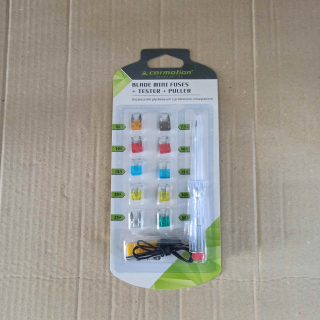 Sada plochých pojistek MINI 5-30A + tester
