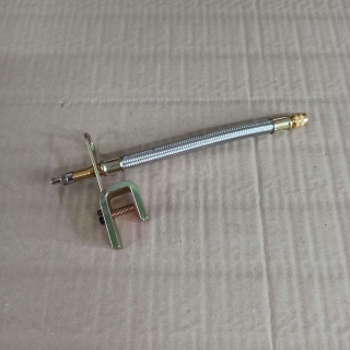 Prodloužení ventilku 180mm - oplet. s držákem