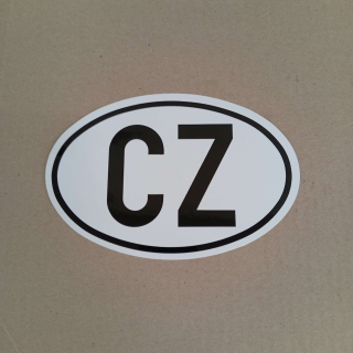 Samolepka "CZ" oválná - 175x118mm