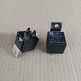 Relé přepínací 24V 20/30A 28VDC - s kovovým držákem