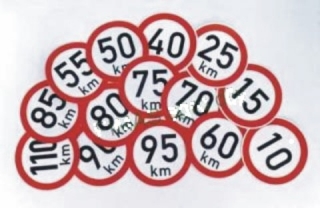 Samolepka rychlosti 100km