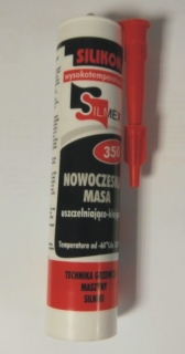 Silikonový tmel 310ml / 350°C červený